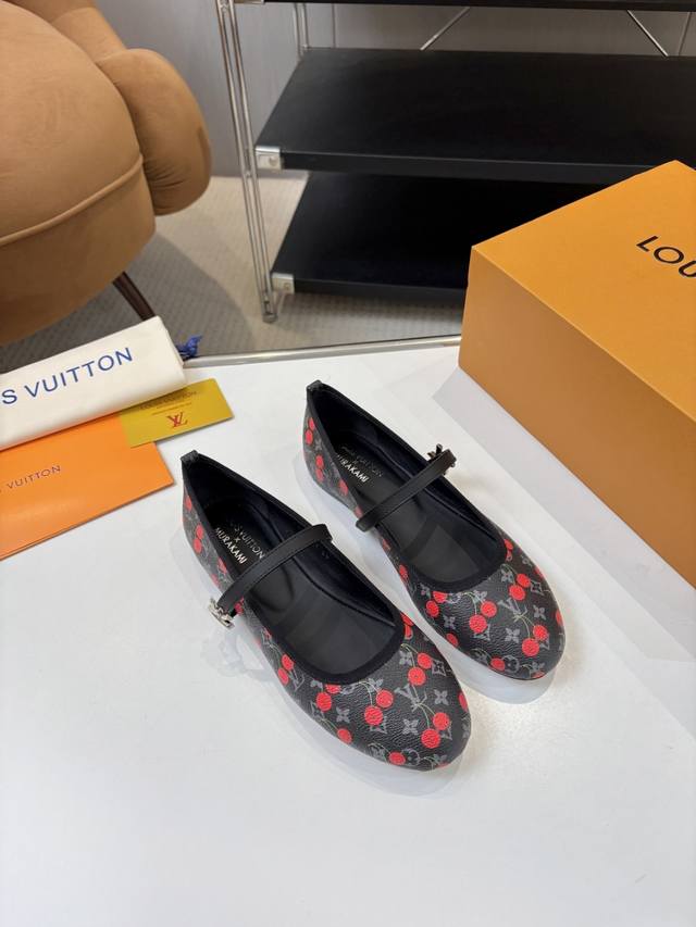 Lv Cherry Series Fashion Must-Have Lv Louis Vuitton Single Shoes, a New Luxury E
