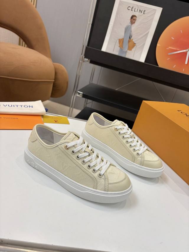 Lv Couple's Skateboard Shoes | Classic jacquard, the ultimate code for a sweet o