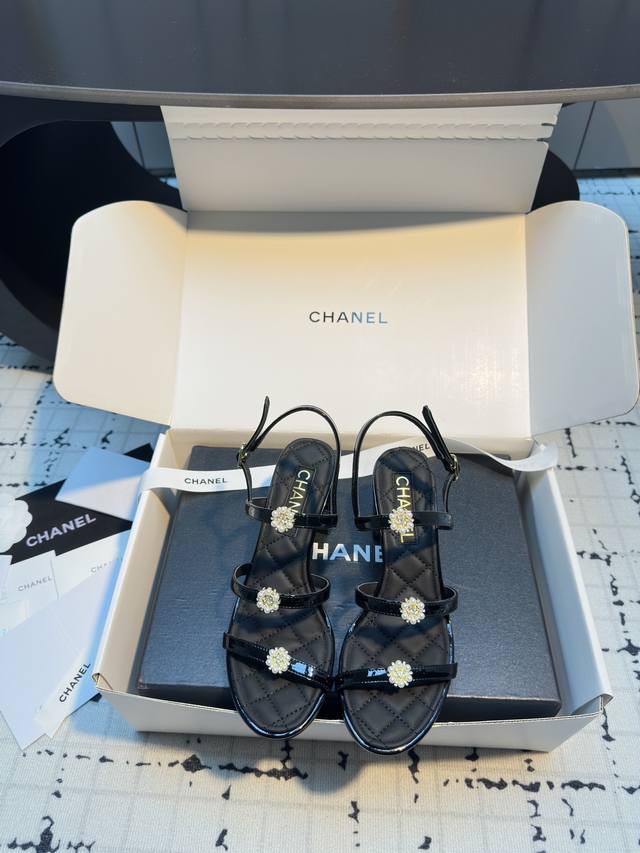 Chanel summer pearl Roman sandals are highly recommended! Made with genuine Ital