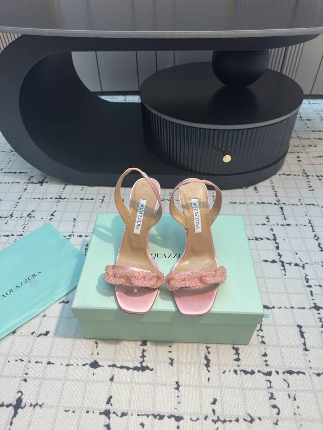 2025 summer new top version women's one-strap stiletto heels, pineapple shoes pe