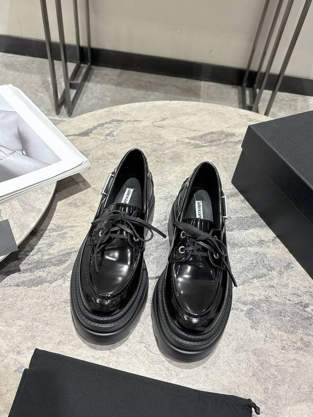 Alexander Wang platform shoes, loafers, lace-up Martin boots, and ankle boots. T