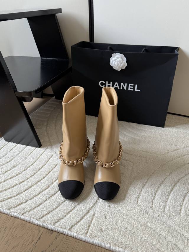 Chanel 25C new ankle boots. These latest boots are so pretty! The small logo on