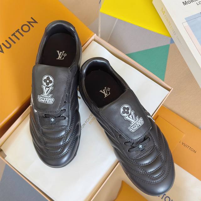 Premium Edition: Couple's Footprint Soccer Sneakers from Louis Vuitton's latest