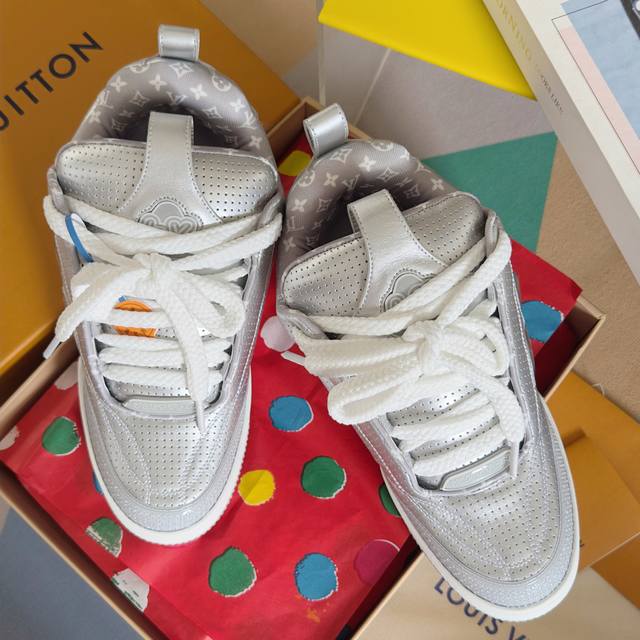 Premium Edition: Men's Lv Skate series Tariner sneakers in the latest colorway.