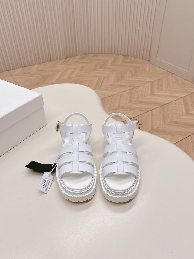 releases Prada's new low-top and high-top sandals for Spring/Summer 2025. These