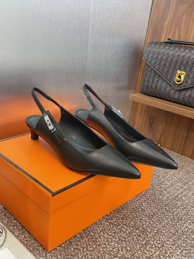 Factory P Price P Hermes 2025 Spring and Summer New Lover Flat Colorblock Women'