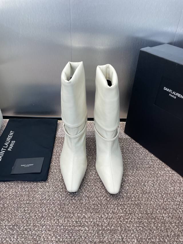 Factory P Price P Saint Laurent 2025 Autumn and Winter New Martin Women's Boots