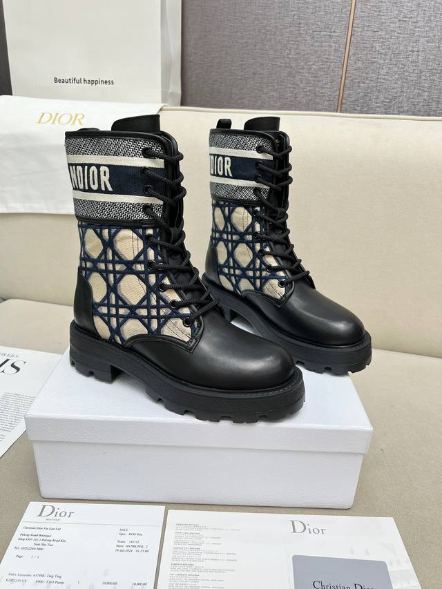 2025Ss, the highest version of Dior's autumn and winter boots, retro work boots,