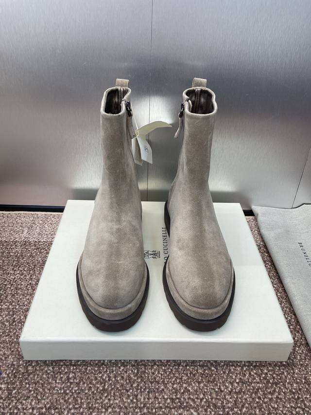 Brunello Cucineli 2025 Autumn/Winter New Women's Ankle Boots Bc Thick-soled Low