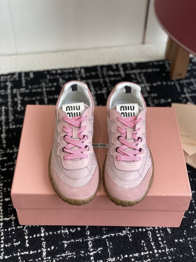 Shopping-level Miu Miu 25Ss Spring/Summer new biscuit shoes, Forrest Gump shoes,