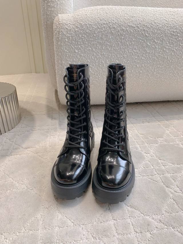 Factory Price Pp Dio* New diamond-patterned thick-soled ankle boots, super slim
