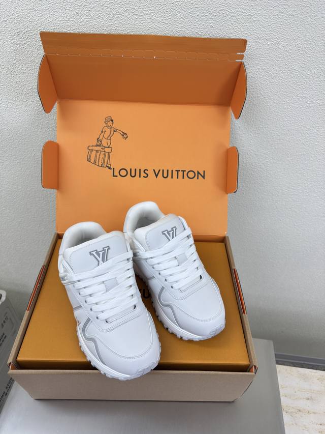 LV Louis Vuitton Olympia Men's 10 White Calfskin LV Louis Vuitton Olympia Couple