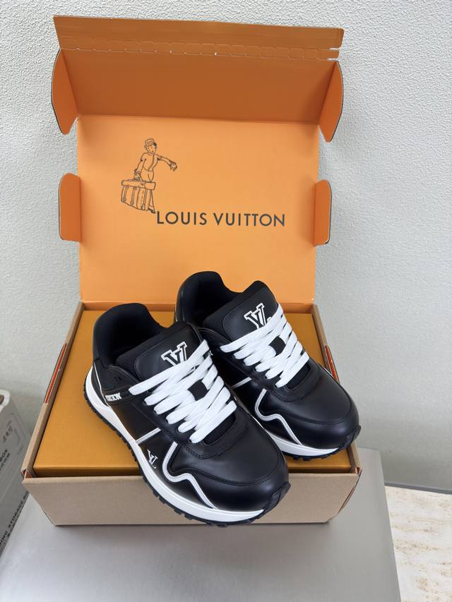 LV Louis Vuitton Olympia Men's 10 Black Calfskin LV Louis Vuitton Olympia Couple