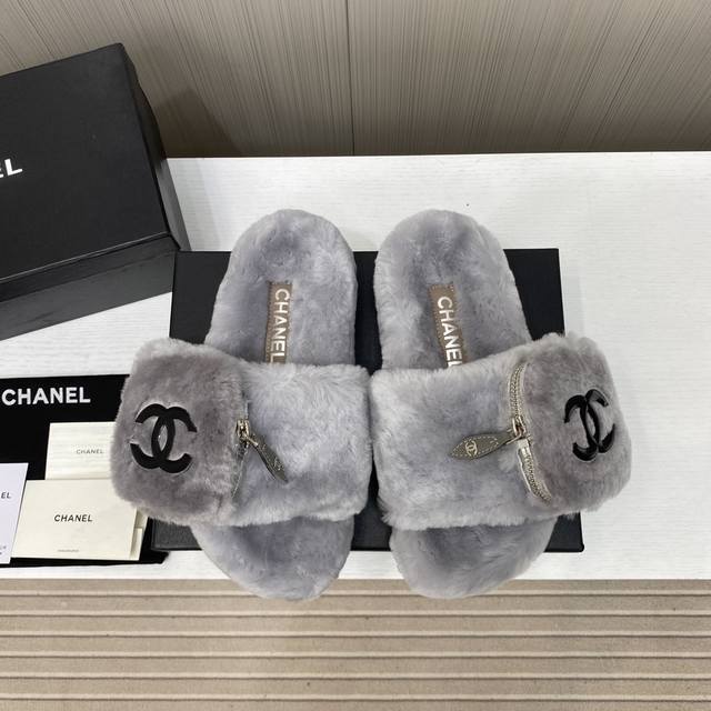 Factory Price P Chanel's new wool slippers are a must-have for lazy people. They