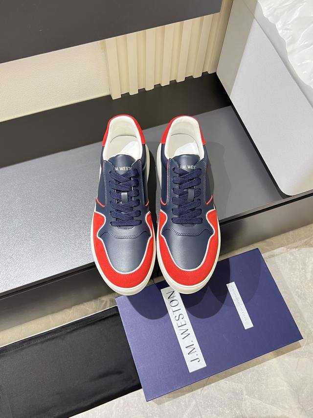 JM Weston introduces a new line of classic men's lace-up sneakers. Founded in Li