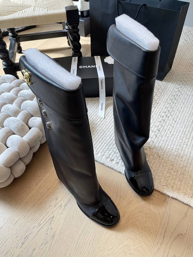 Chanel 24B button-down boots! Top-tier edition! Heavy-duty series
