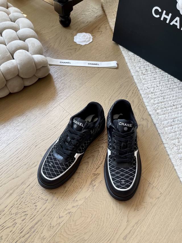 Chanel 25C Spring/Summer new thick-soled casual sneakers! Premium edition! Pre-s
