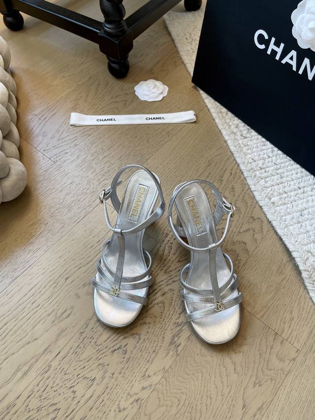 Chanel 25K new high-heeled sandals! Premium edition! Pre-sale. Custom sheepskin