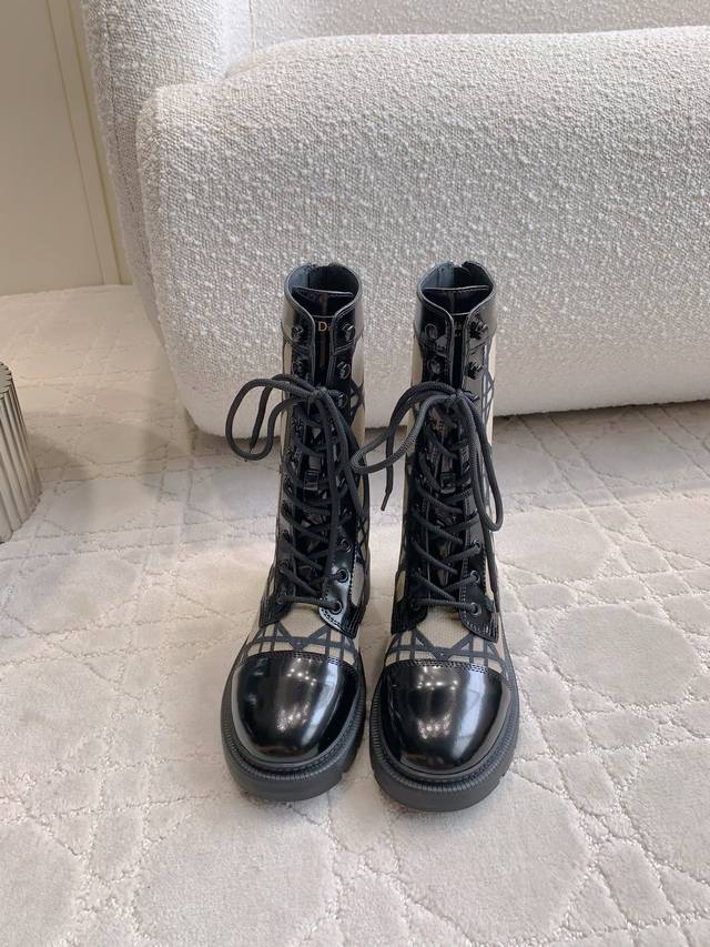 factory price Pp Dio* new diamond-shaped thick-soled short boots original purcha