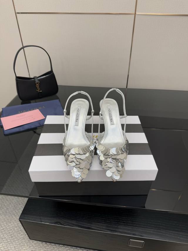 Aquazzura's new, top-of-the-line Pineapple Women's Illusion High-Heeled Sandals