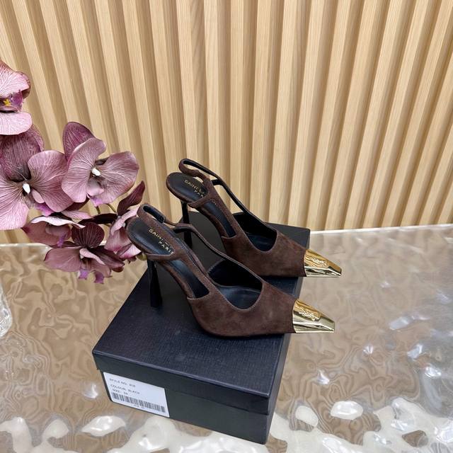 Saint Laurent 25Ss Spring/Summer new model, the premium YSL pointed-toe pumps fe