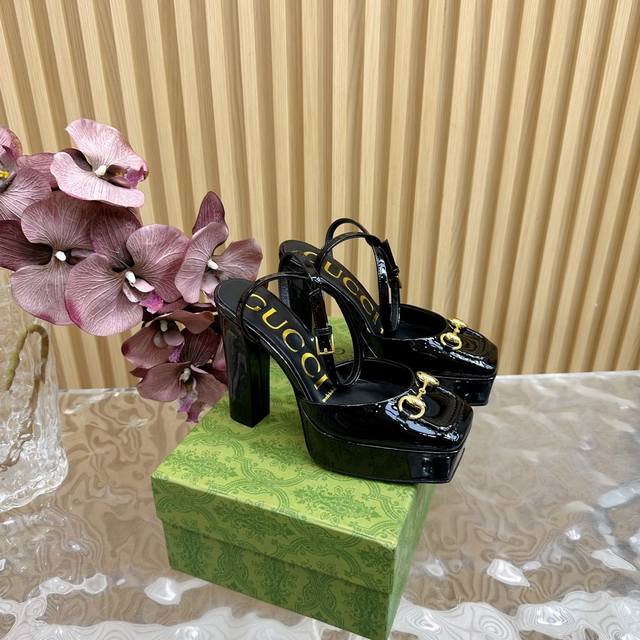 High-Release Gucci Spring Edition New Waterproof Platform Horsebit Buckle High-H