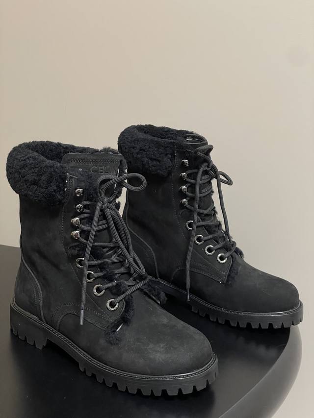 Men's Size 10 - Top Quality 25Ss New Autumn/Winter Celine Couple's Martin Boots
