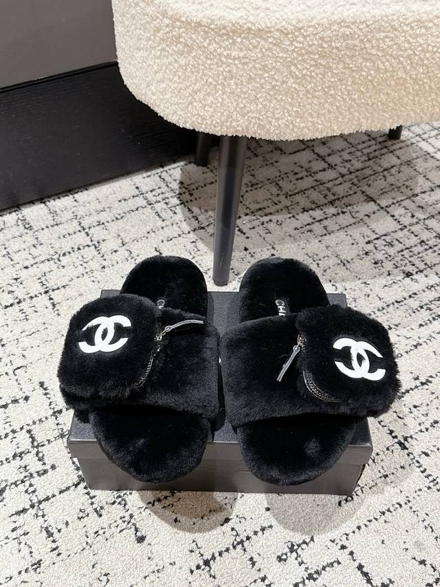 Chanel Double C Velcro Flip Flops: A must-have fall/winter running shoe. Classic