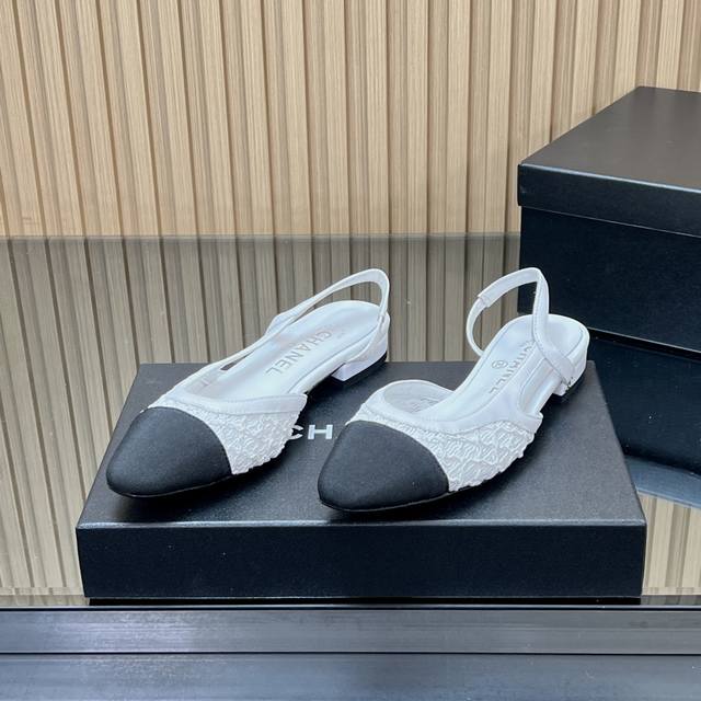 Main model Real shot before ordering Chanel Slingback classic series patchwork t