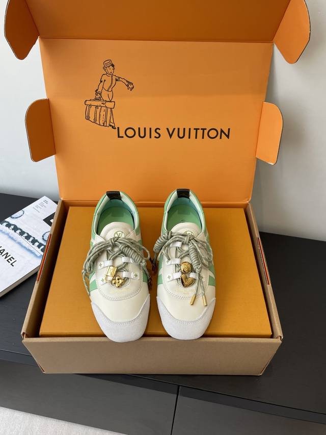 the top-of-the-line version of the Louis Vuitton Spring/Summer Sneakerina ballet