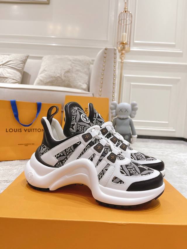 LV Archlight sneaker collection. This LV Archlight sneaker cleverly blends leath