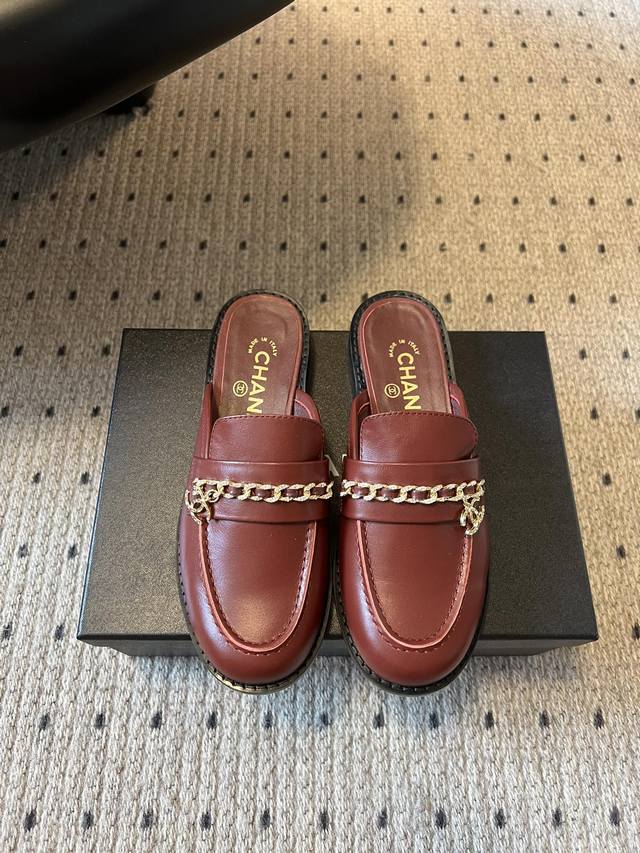Chane* 25Ss new round-toe half-slipper loafers are a must-have and popular Chane