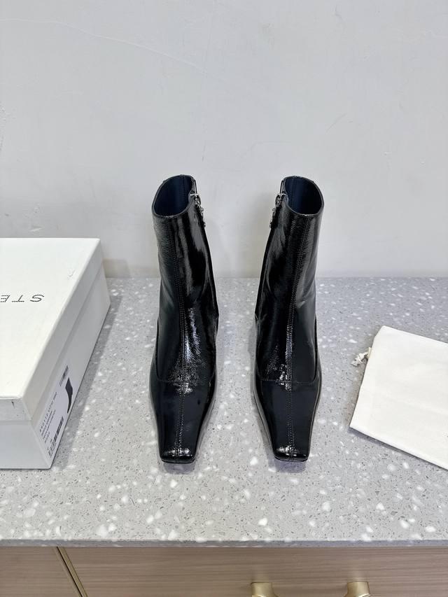 Stella Mccartney's niche fashion brand 25Ss autumn/winter new kitten heel zipper