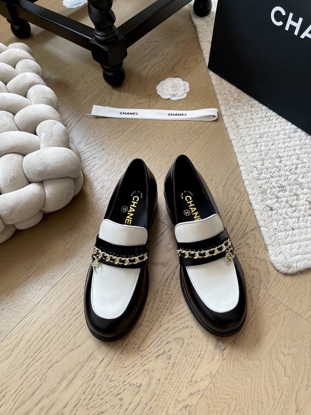 Chanel 25K new platform loafers, premium edition! First-come, first-served! Cowh