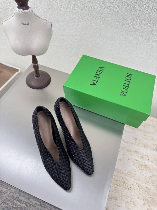 high heels, hand-woven, seamless, Bv Sofia high heels, 9cm, hand-woven, 5mm-grad
