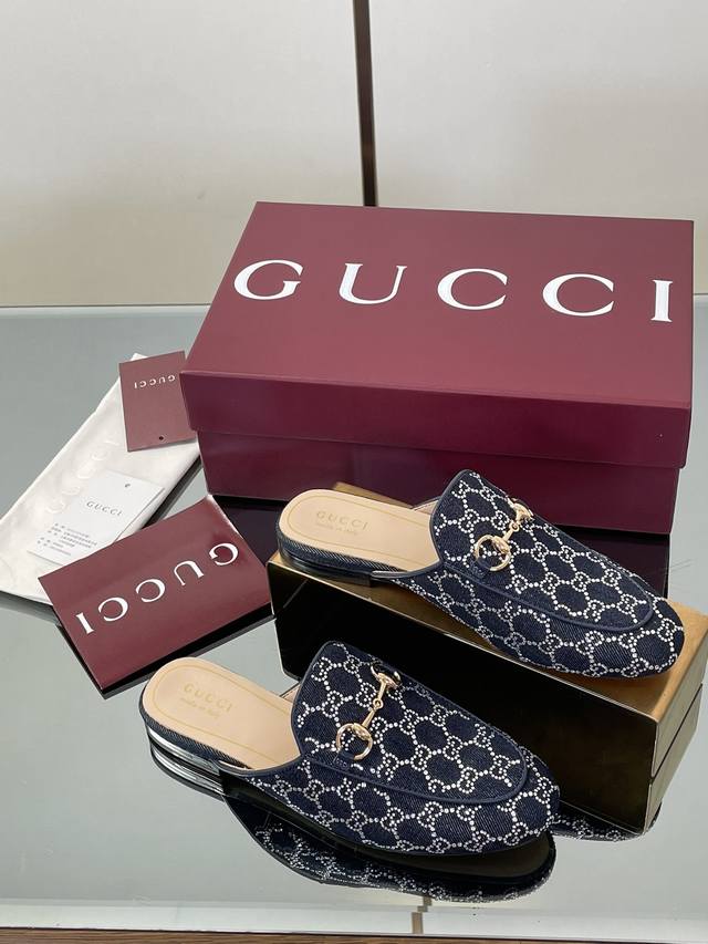 New Early Fall Gucci Princetown Collection Gg Rhinestone Crystal Loafers. Top-qu