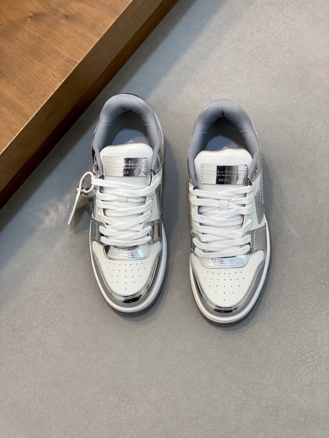 Off-White's new unisex lace-up sneakers with arrow-blocked colors. Founded in 20