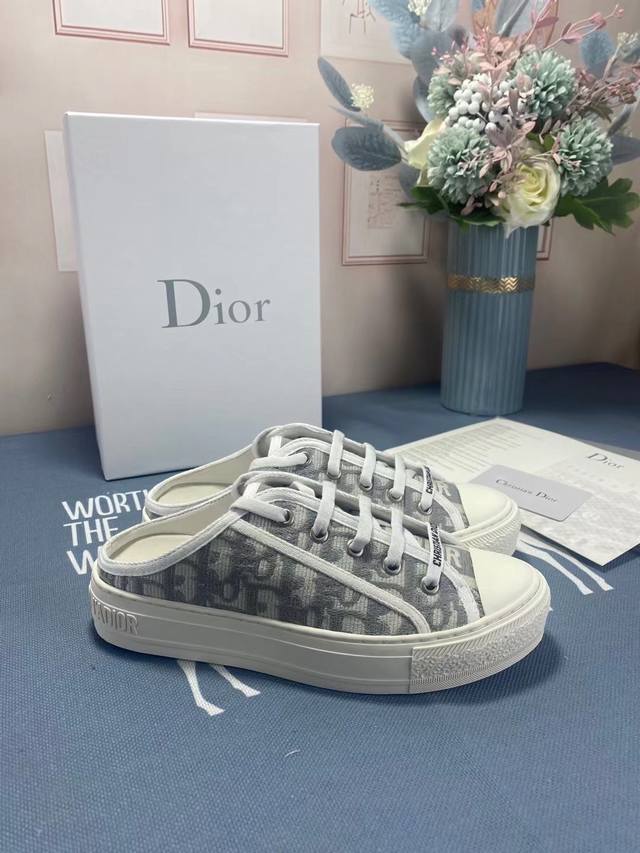 Yuan Dior Dior Spring/Summer new embroidered garden shoes, original replica, co