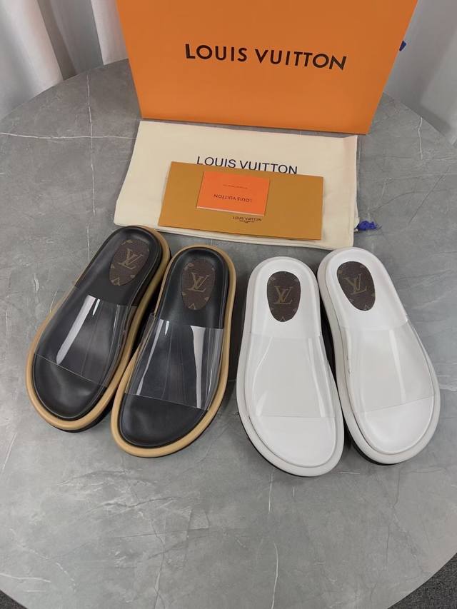 Lv new spring and summer slippers with adjustable buckle and elastic design, ful
