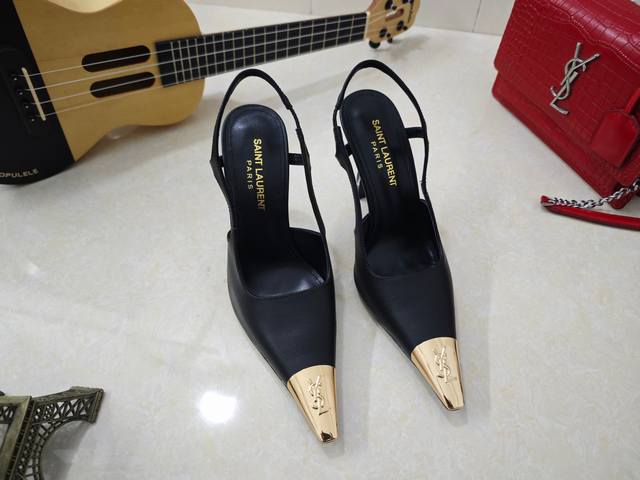 Factory Price Saint Laurent high-heeled YSL sandals for early fall, the latest c