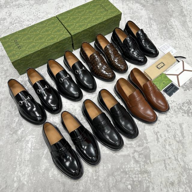 G Gucci* New Men's Horsebit Loafers Official Price: RMB 900. Gucci loafers, reim