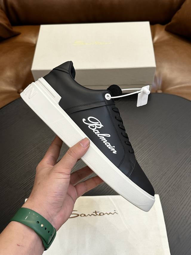 Actual Price: Balmain B-Skate sneakers B-Skate multi-material patchwork contrast
