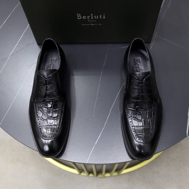 Factory Price: Burlut* Men's Dress Shoes with Genuine Leather Outsoles. DDD. Th