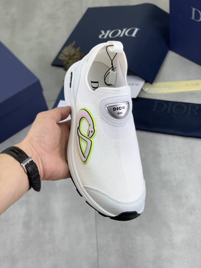 Factory P price P actual price Dior Dior Chrono high version flying woven shoes