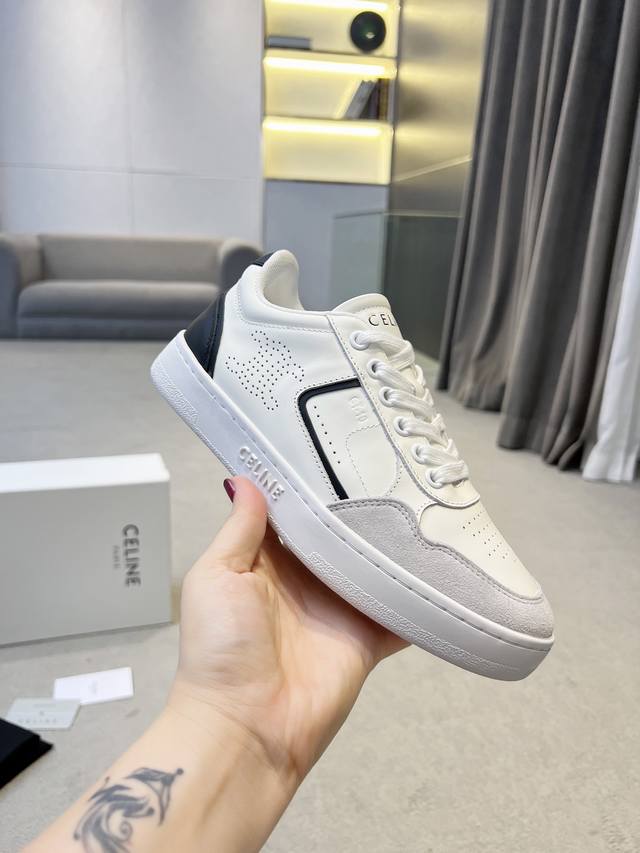Available Price: Celine24 Trainer Fall/Winter Couples Collection! CT-10 low-top