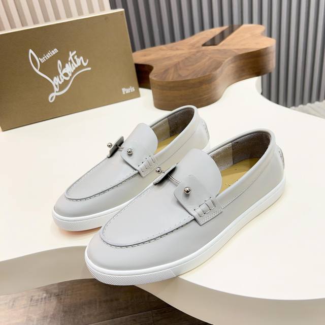 Christian Louboutin's casual, vintage-inspired loafers are incredibly stylish,