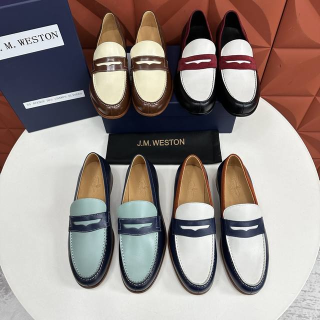 JMWesto*N, the classic 180 series loafers from the Weston brand, are a premium F