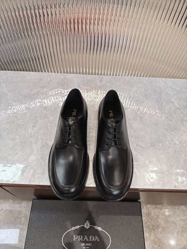 Factory Price Men's Sports Shoes, Original Prada New Men's Formal Derby Shoes,