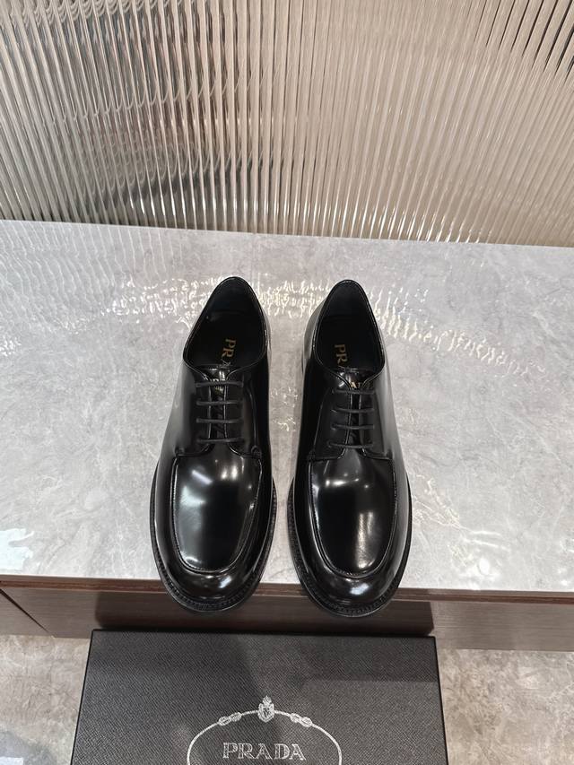 Factory Price Men's Sports Shoes, Original Prada New Men's Formal Derby Shoes,
