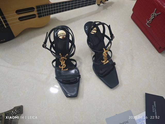 Factory Price: Women's Shoes, Original Saint Laurent, Stiletto Heel YSL Sandals
